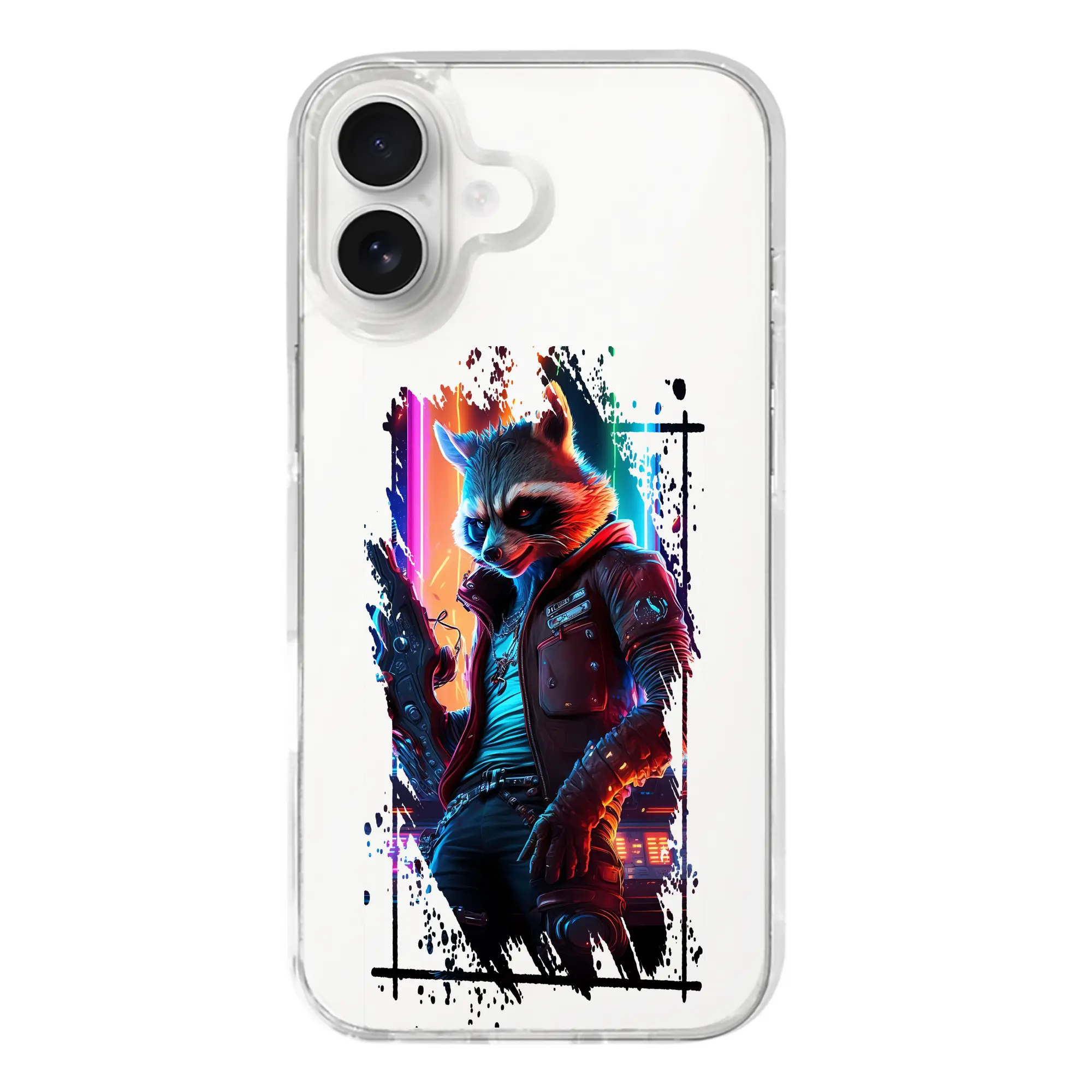 アベンジャーズ (Avenjāzu) グッズ ロケット(Roketto) - iPhone 17シリーズ 透明スマホケース – 薄型・耐衝撃・精密フィット保護カバー